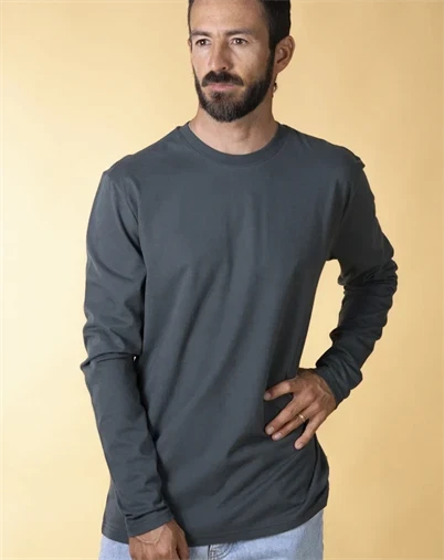 Elsk - Basic Brushed Langærmet T-Shirt - Stone Green